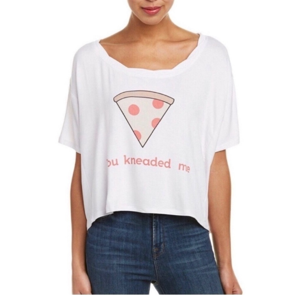 THE LAUNDRY ROOM T-SHIRT white with pizza